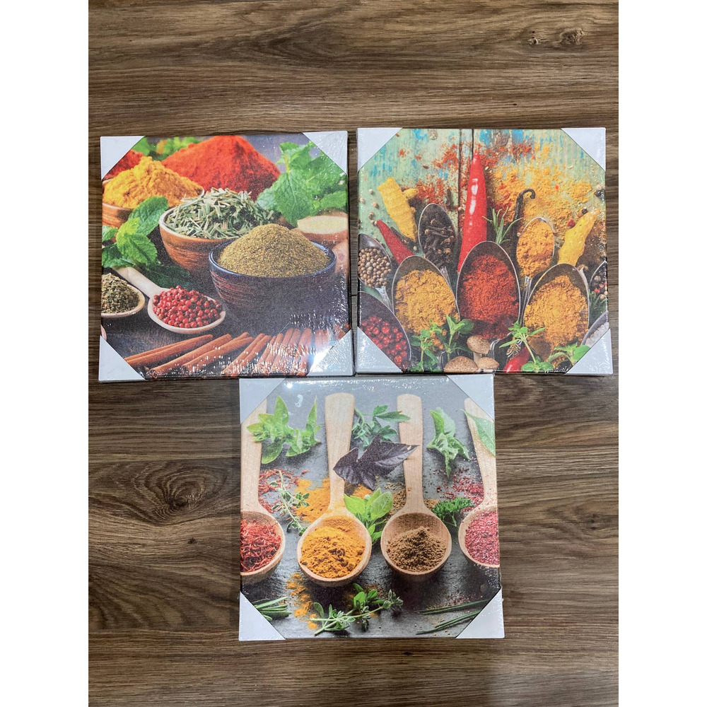 Canvas Spice Prints 12X12 Lot of 3‎